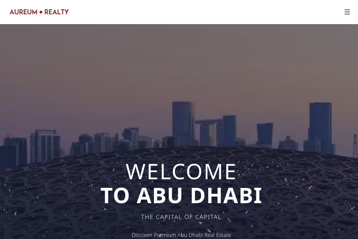 Aureum Realty — screenshot site web